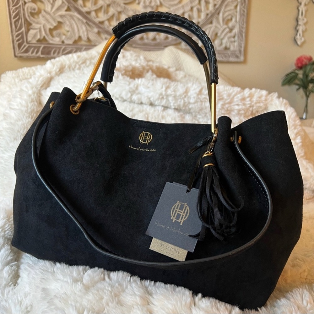 House of Harlow 1960 Luxe Satchel - Picture 1 of 15